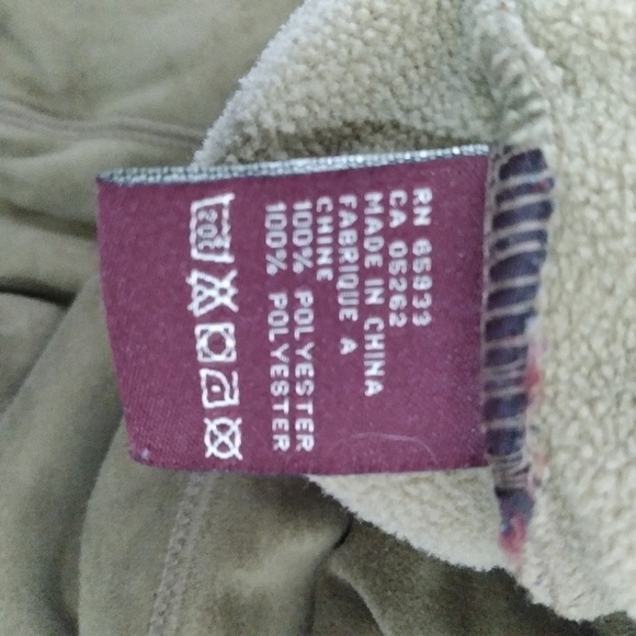 tan quarter zip faux-suede pullover - Picture 6 of 8